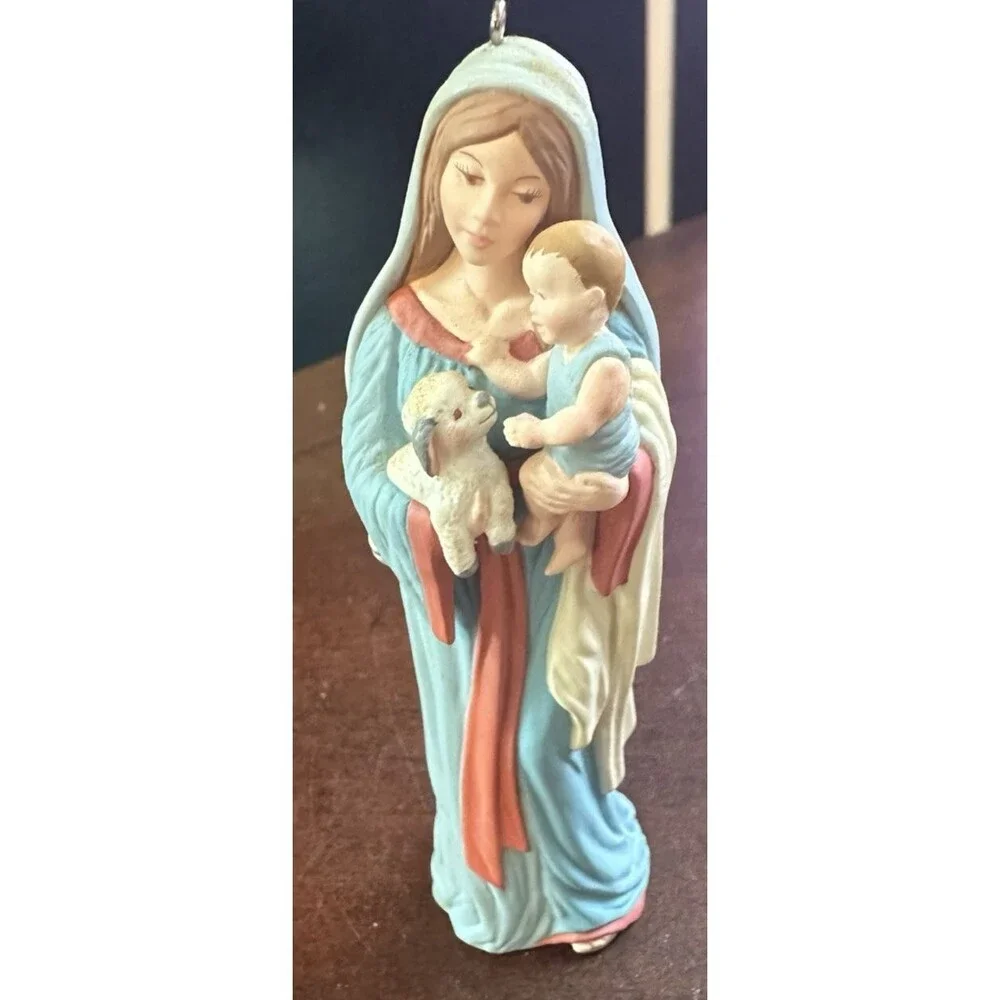 VTG 1998 Hallmark Keepsake Ornament Madonna and Child 4.5X2